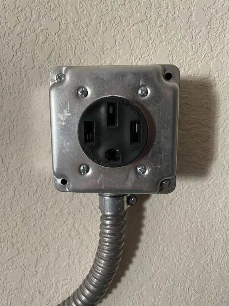 NEMA 14-50 outlet installed for Smart Home Electrical in Little Ferry